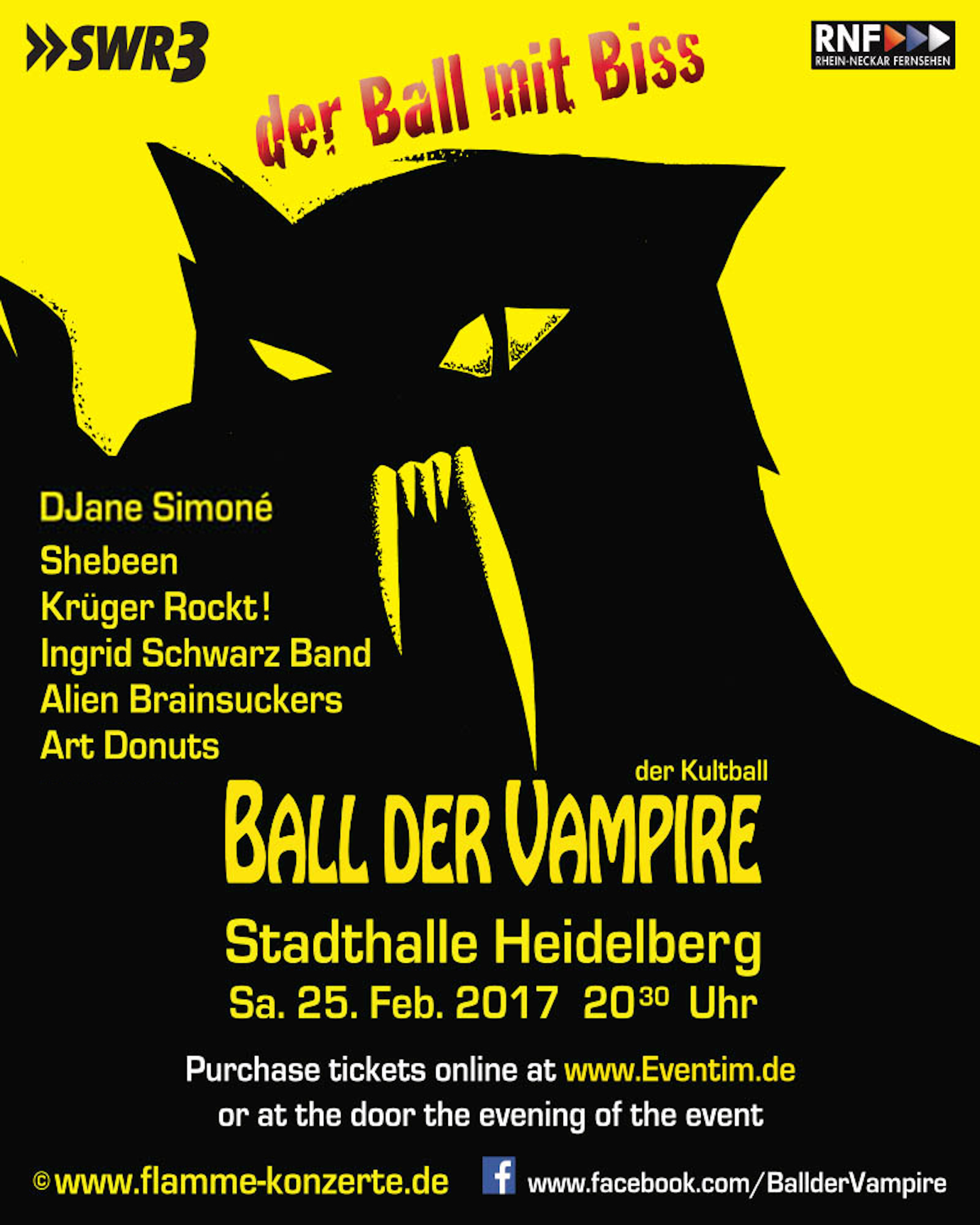 Ball der Vampire Heidelberg Poster 2017